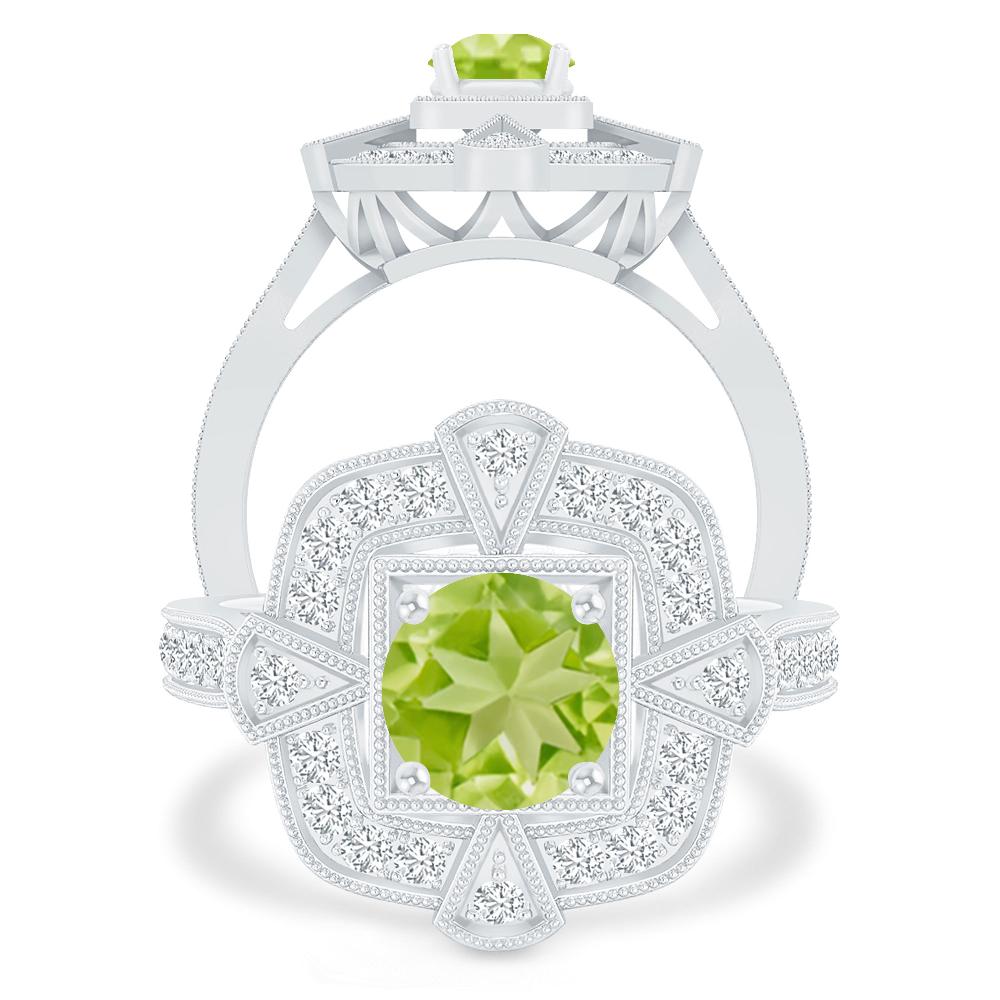 White Gold - Peridot