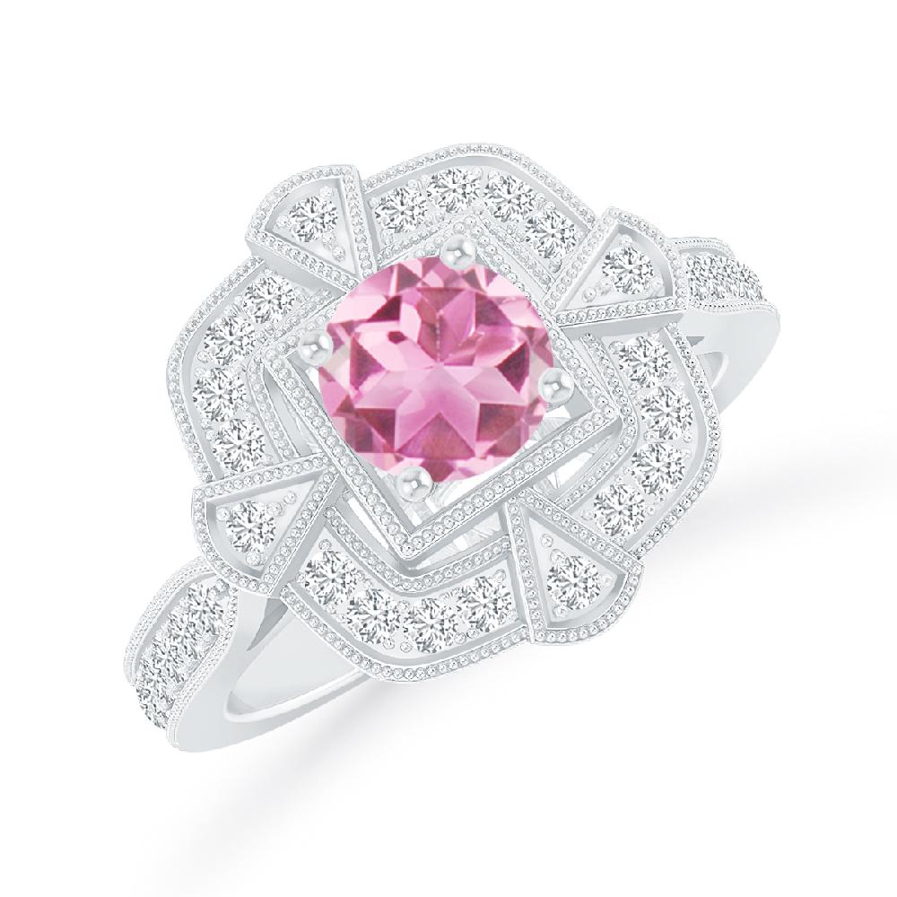 White Gold - Pink Tourmaline