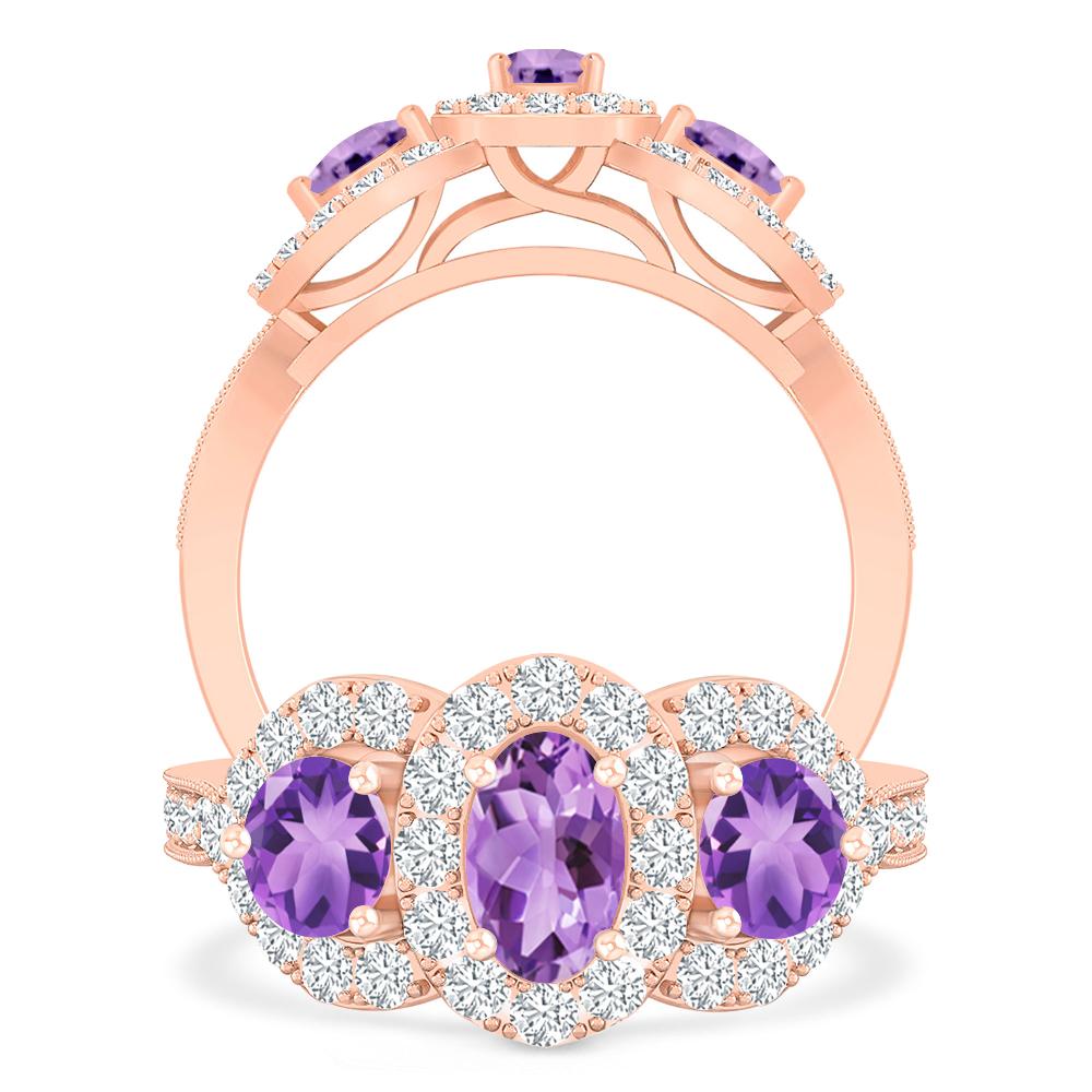 Rose Gold - Amethyst