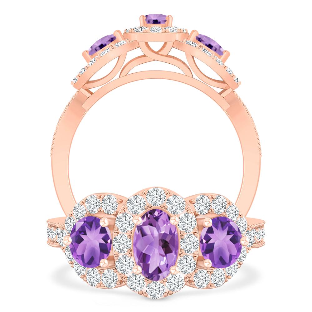 Rose Gold - Amethyst