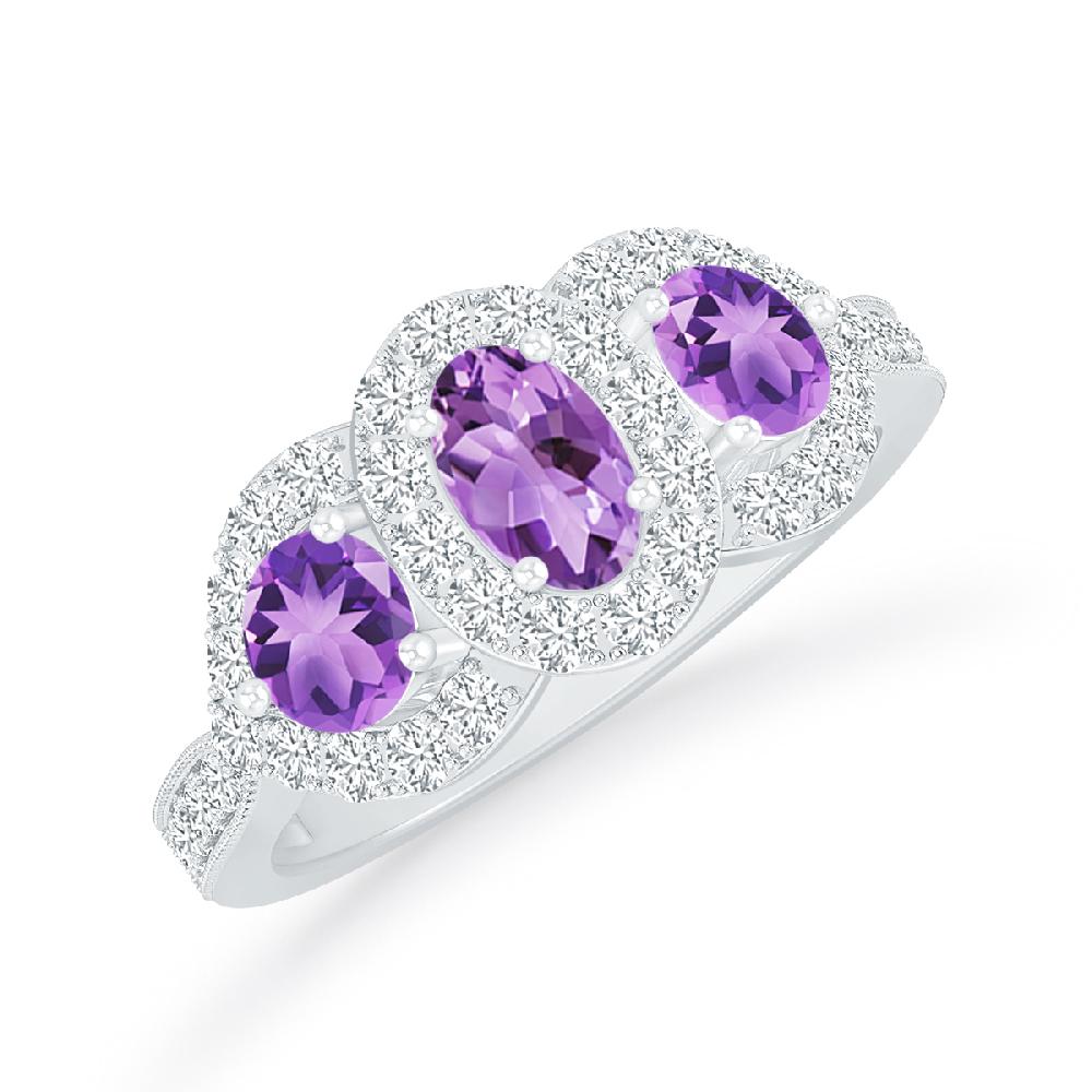 White Gold - Amethyst