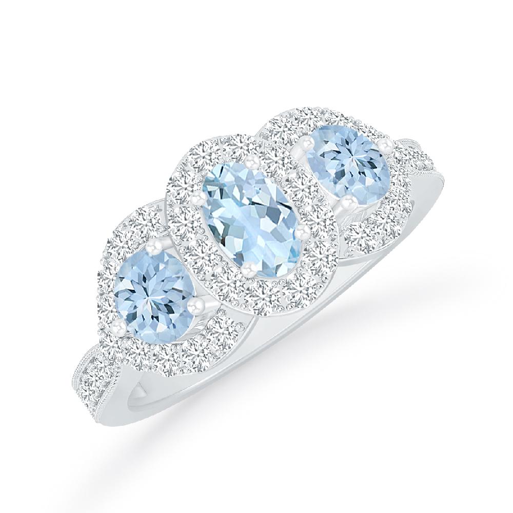 White Gold - Aquamarine