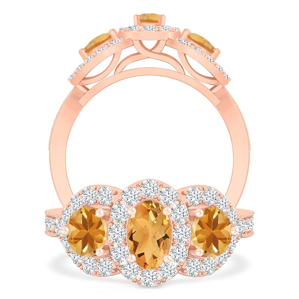 Rose Gold - Citrine