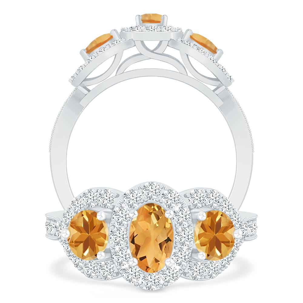 White Gold - Citrine