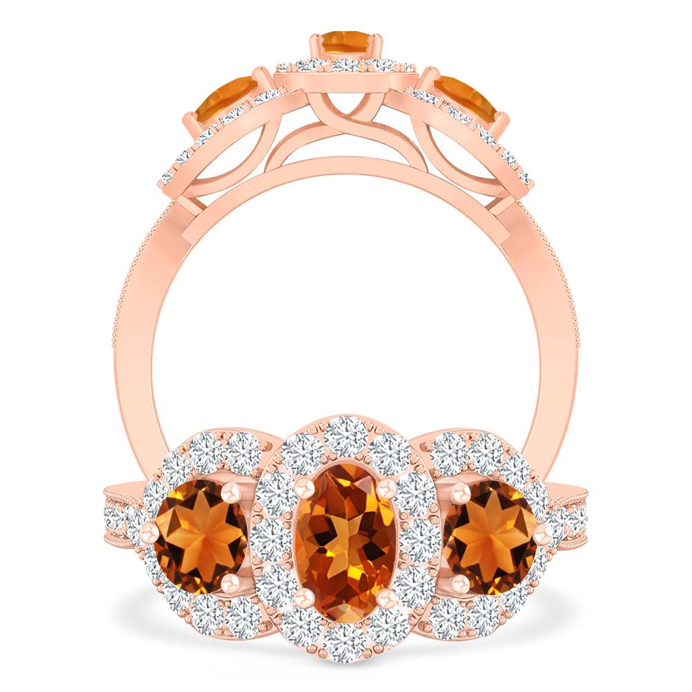 Rose Gold - Citrine