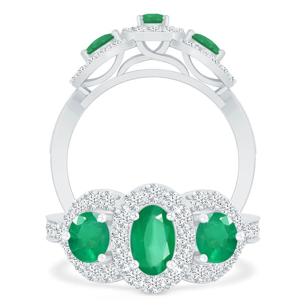 White Gold - Emerald