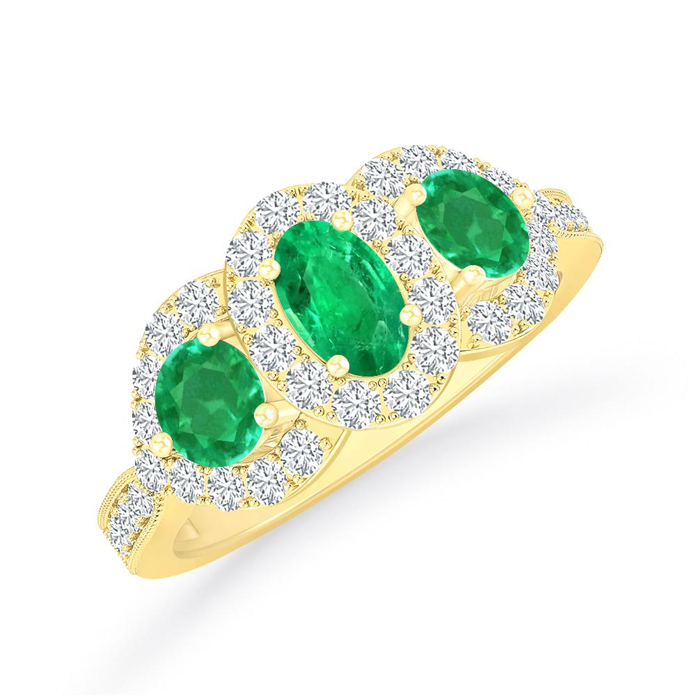 Yellow Gold - Emerald