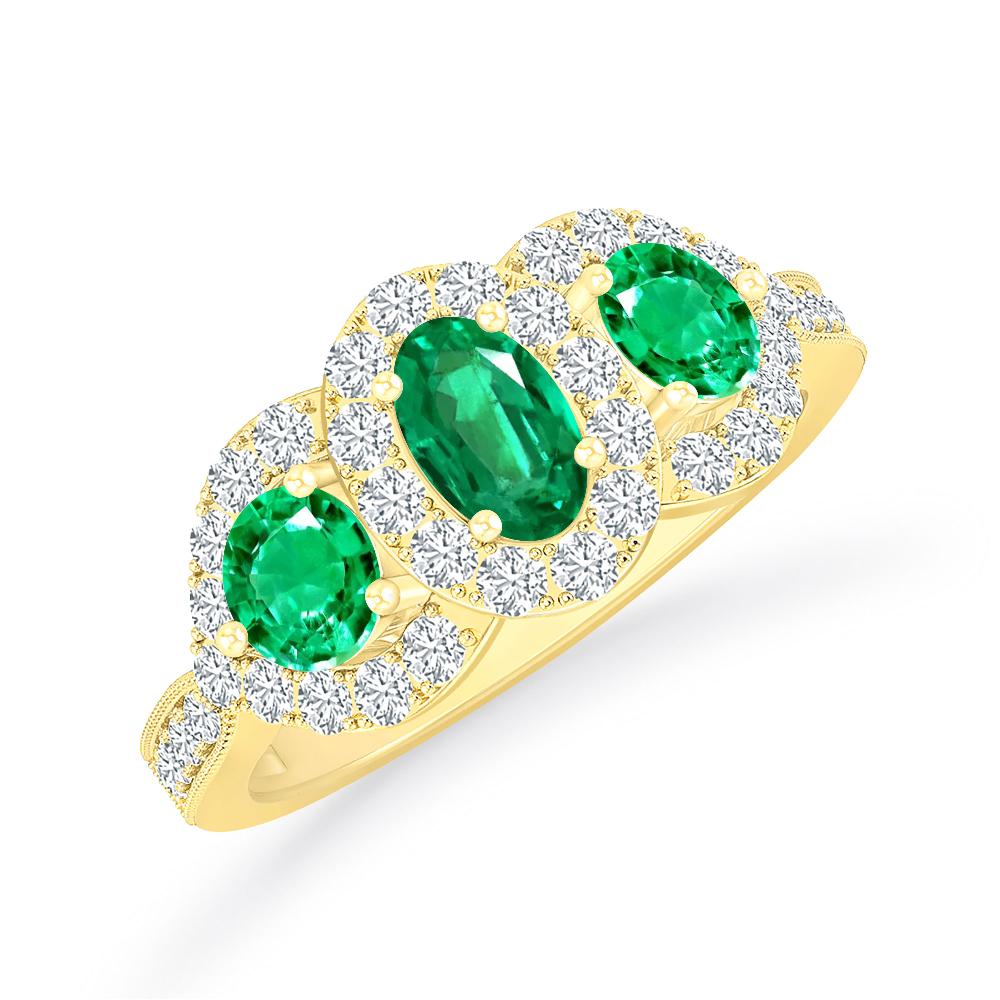 Yellow Gold - Emerald