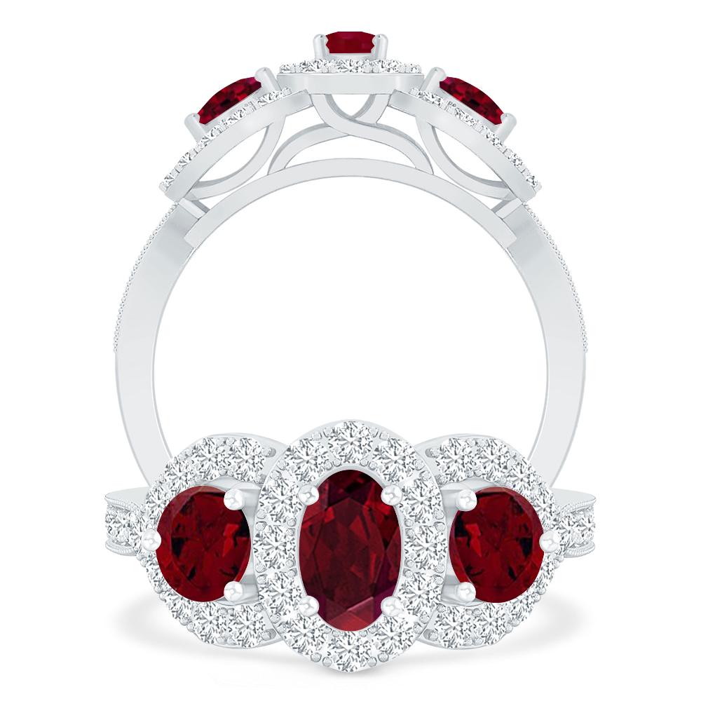 White Gold - Garnet