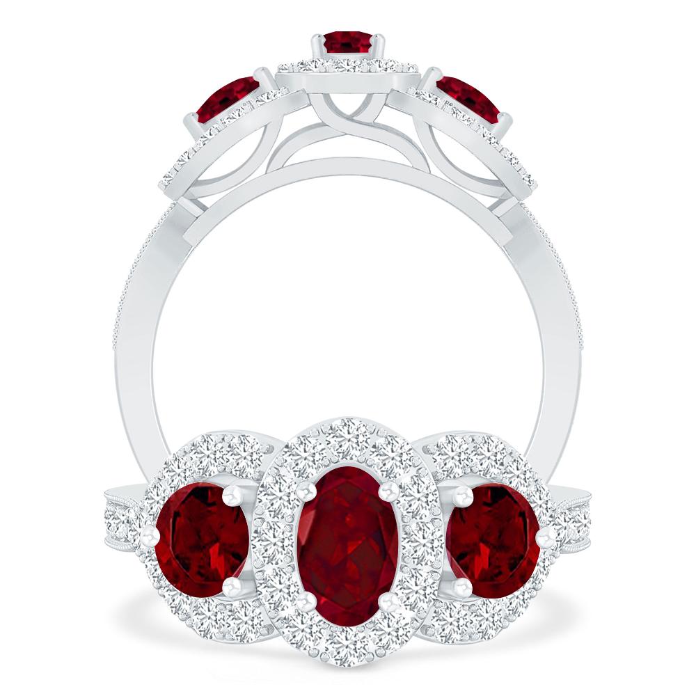 White Gold - Garnet