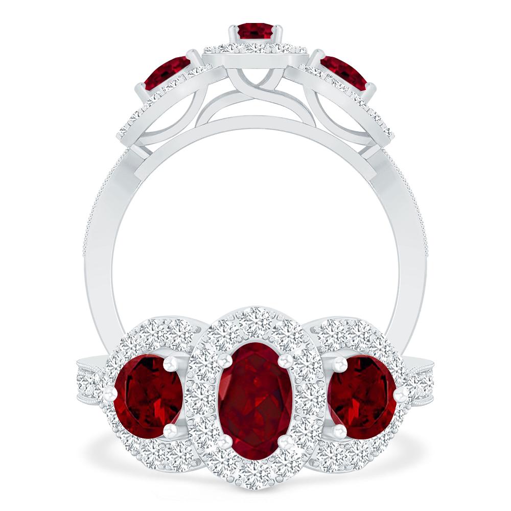 White Gold - Garnet