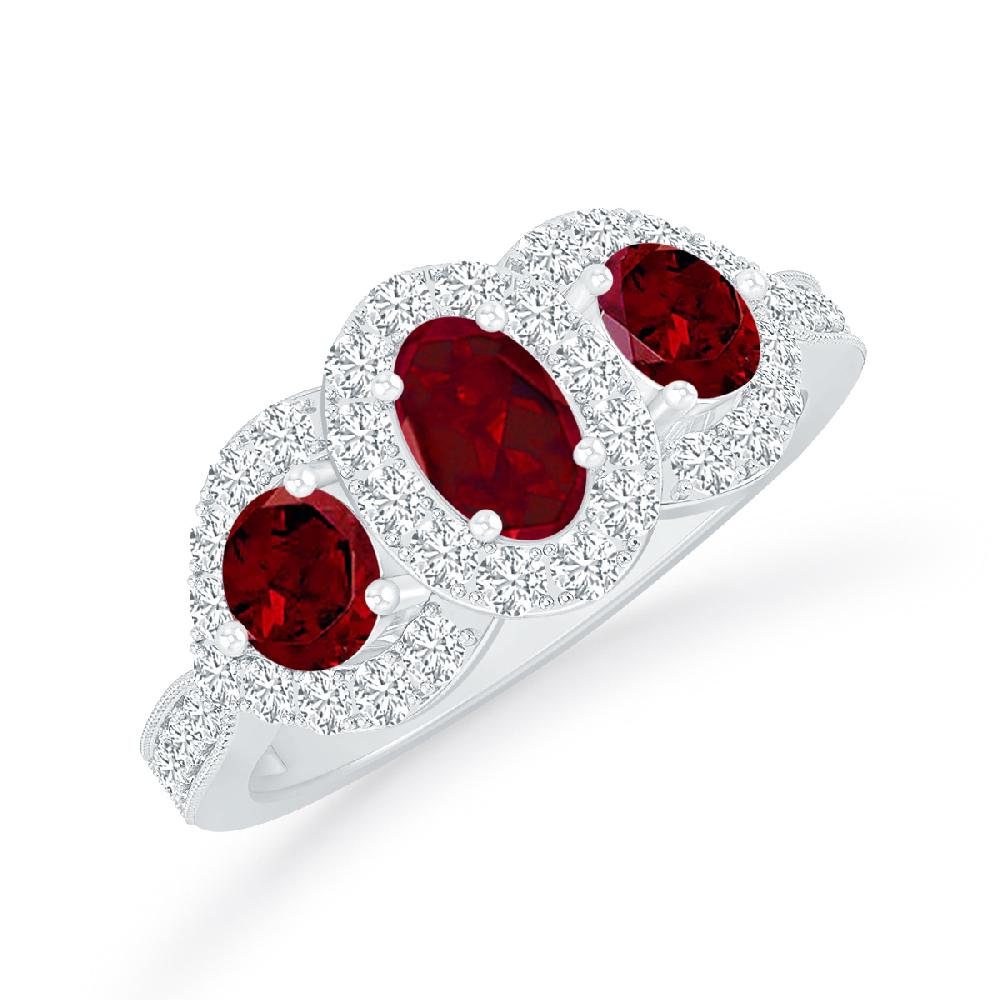 White Gold - Garnet