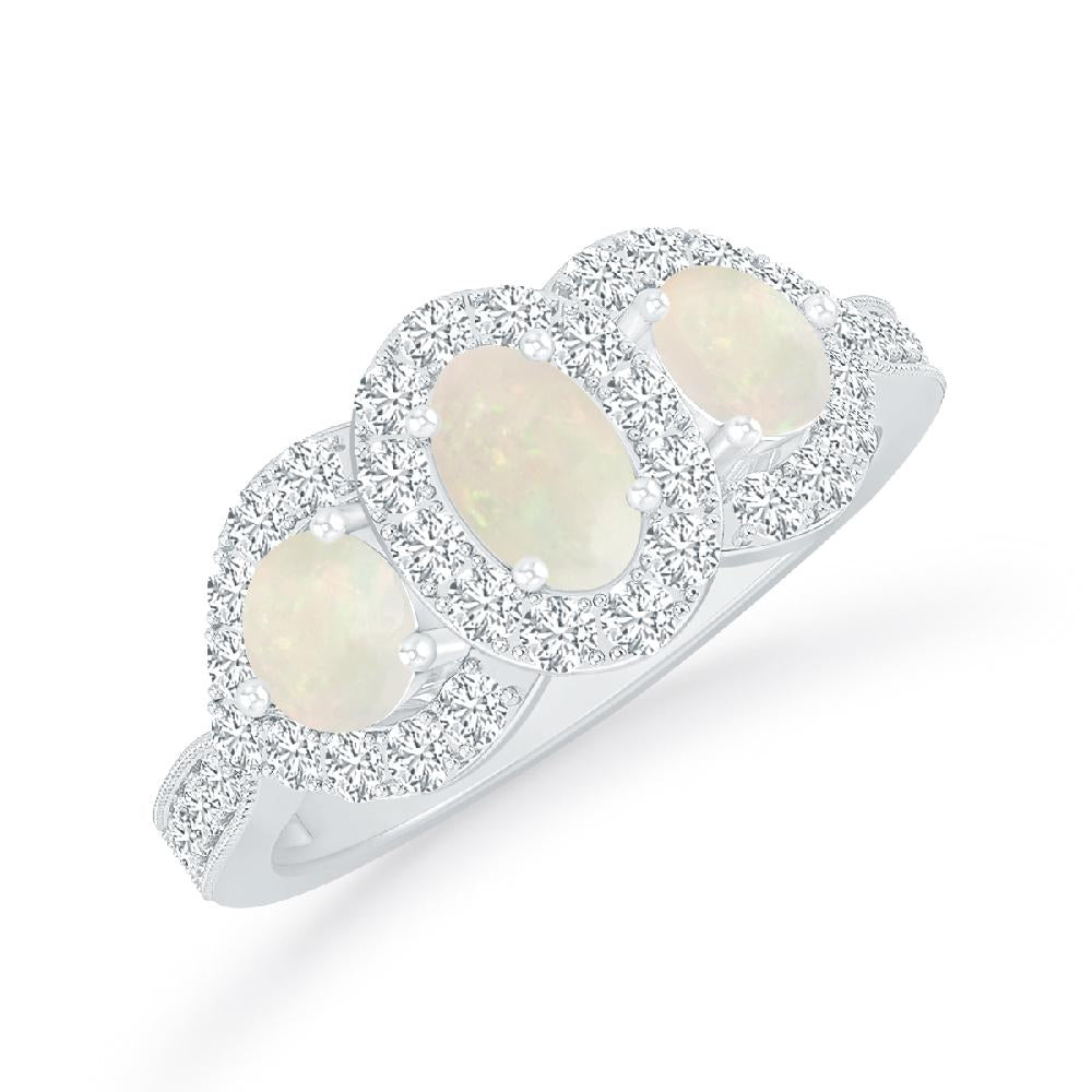 White Gold - Opal