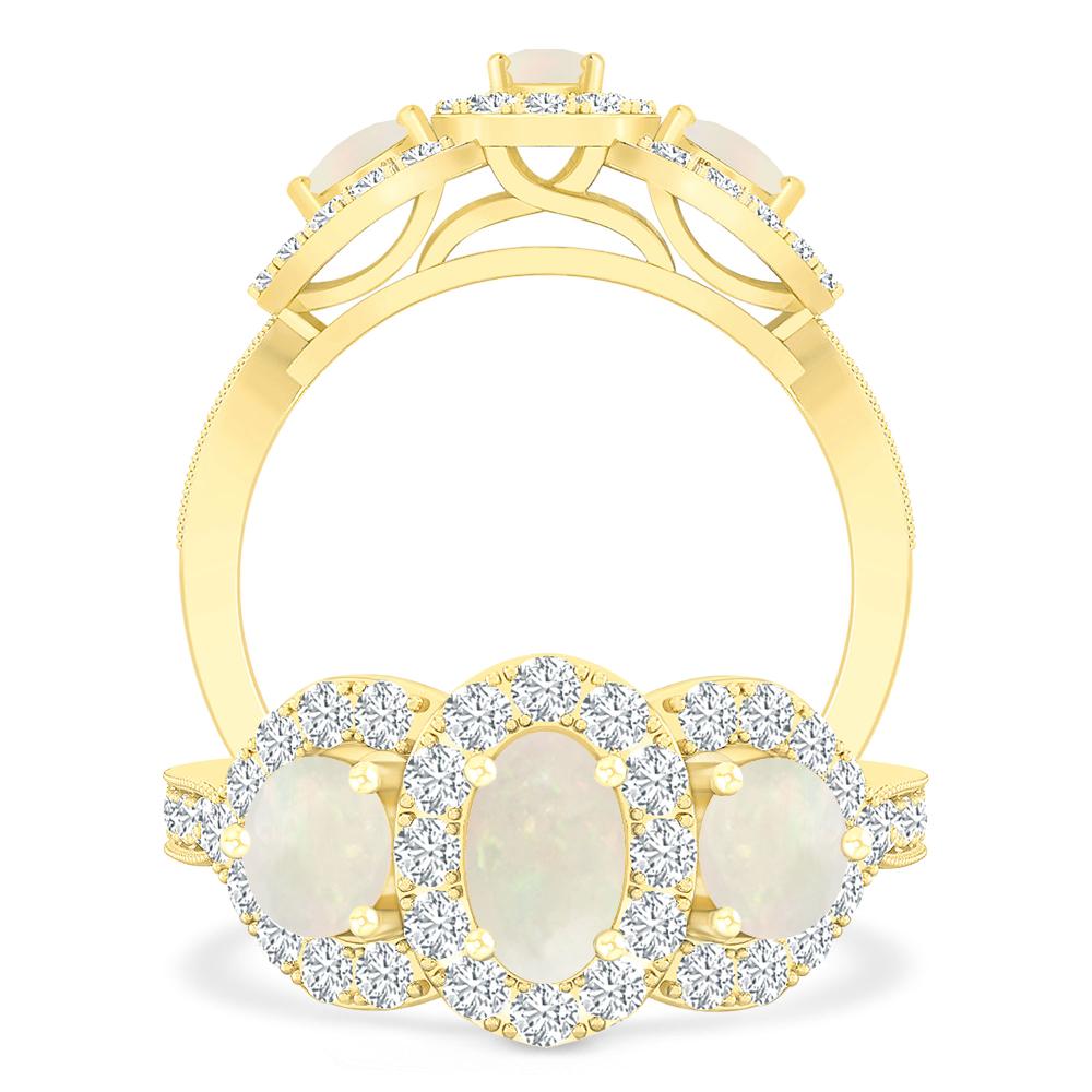 Yellow Gold - Opal