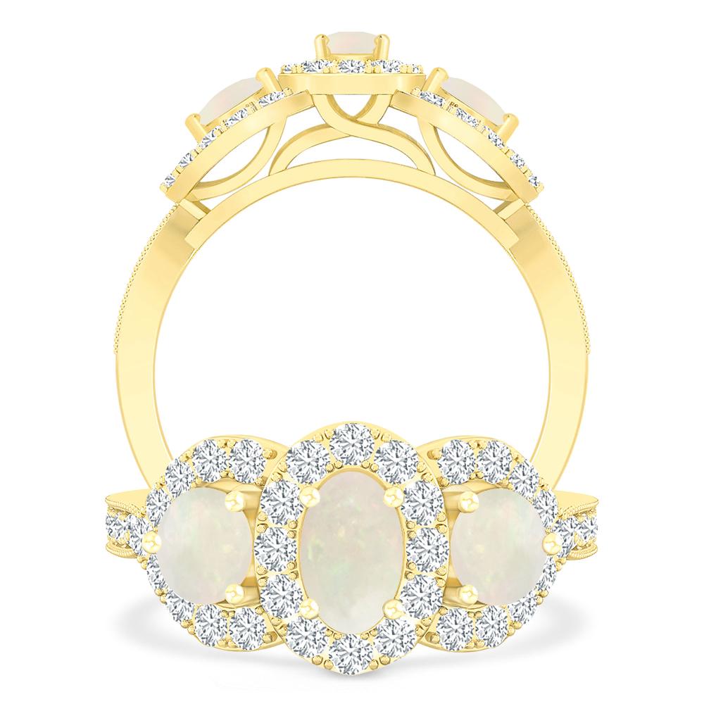 Yellow Gold - Opal