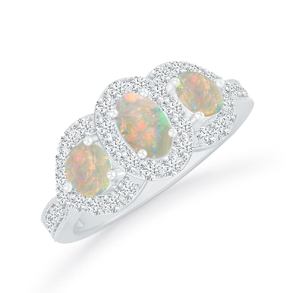 White Gold - Opal