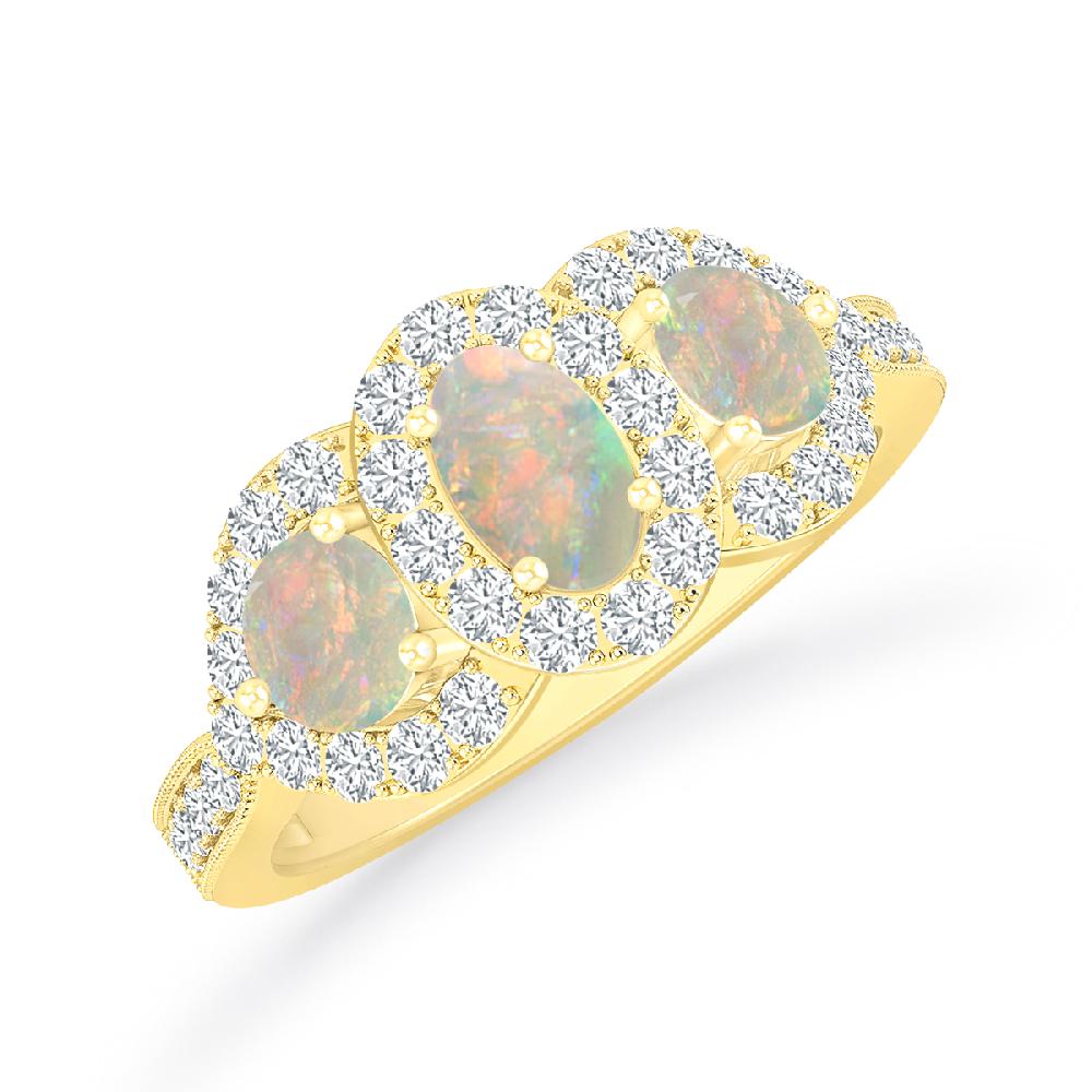 Yellow Gold - Opal