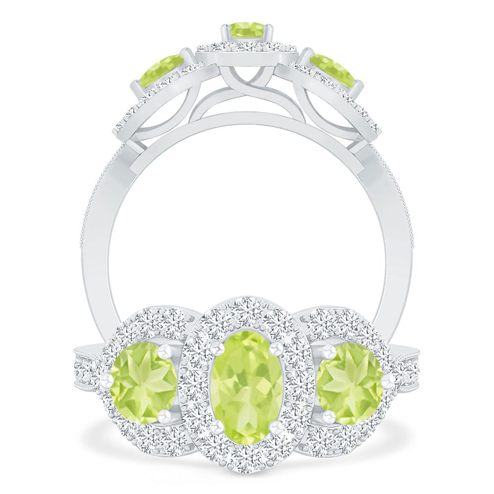 White Gold - Peridot