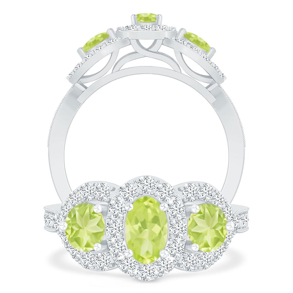 White Gold - Peridot