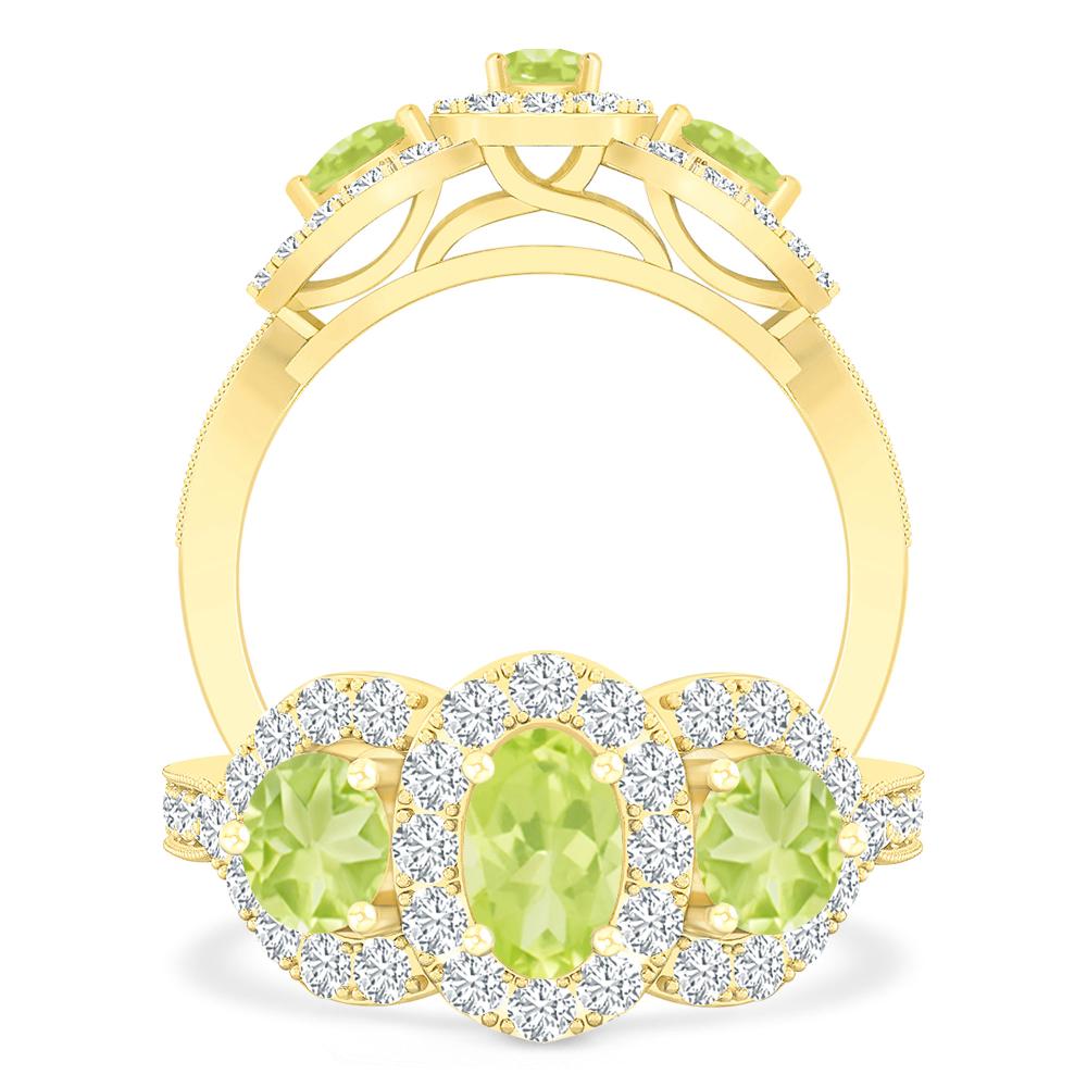 Yellow Gold - Peridot