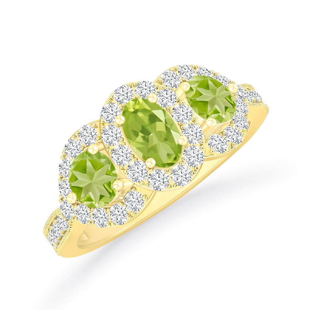 Yellow Gold - Peridot