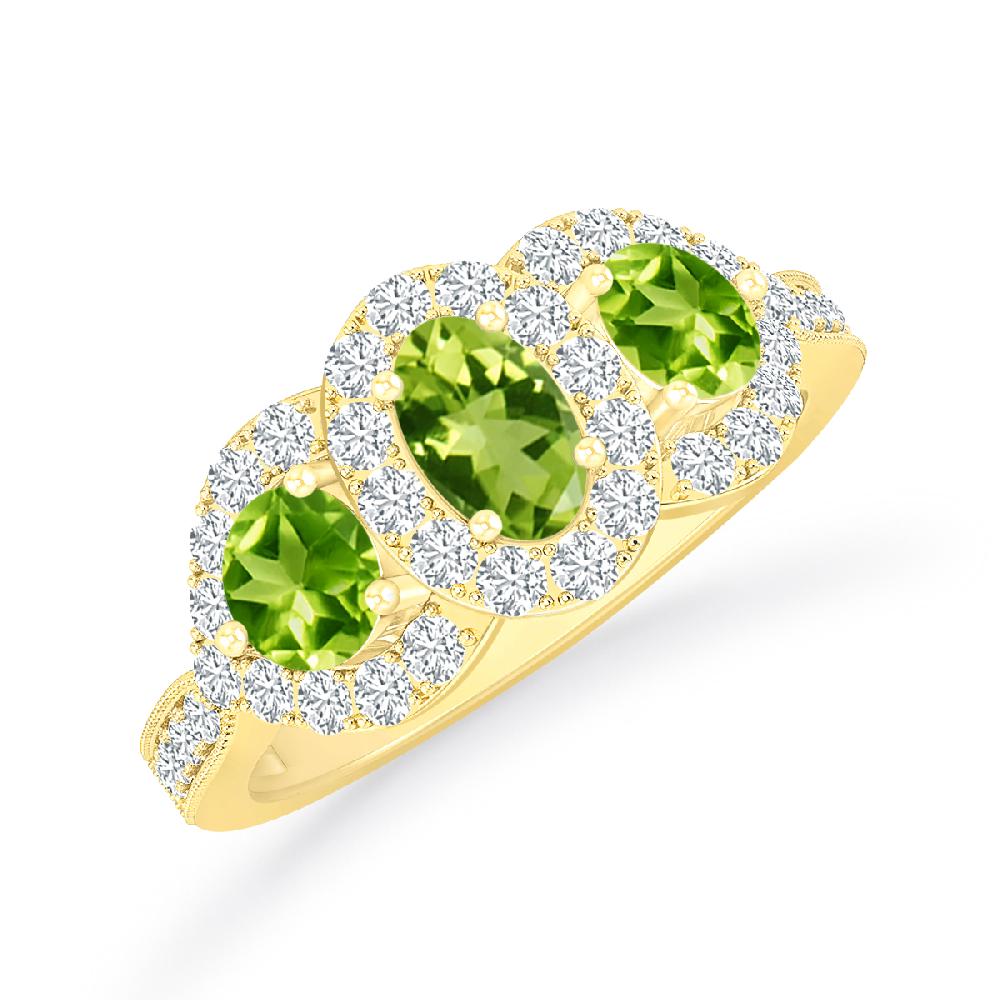 Yellow Gold - Peridot