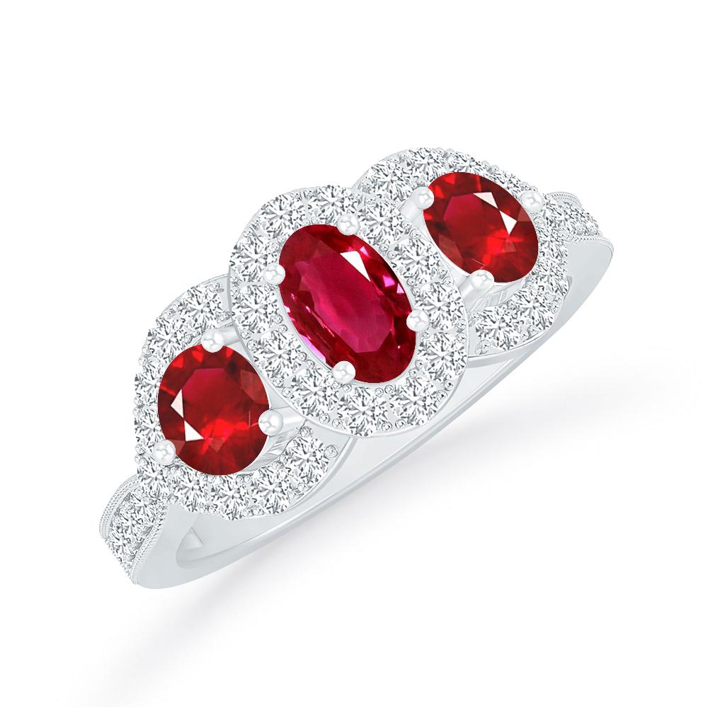 White Gold - Ruby