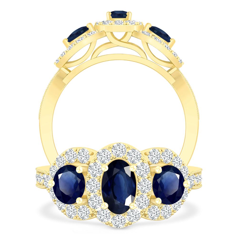 Yellow Gold - Sapphire