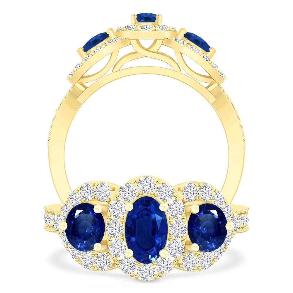 Yellow Gold - Sapphire