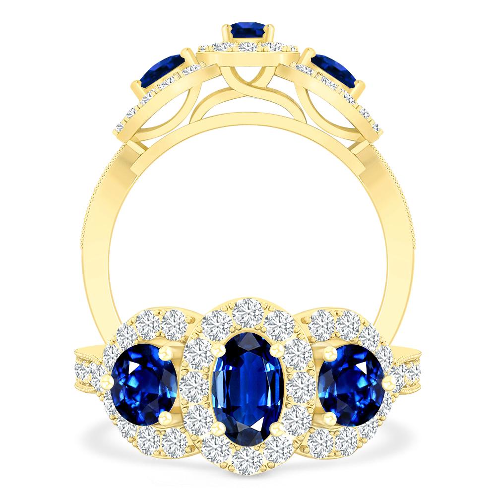 Yellow Gold - Sapphire