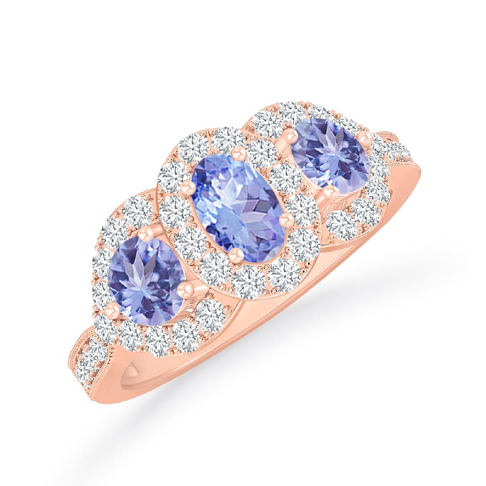 Rose Gold - Tanzanite