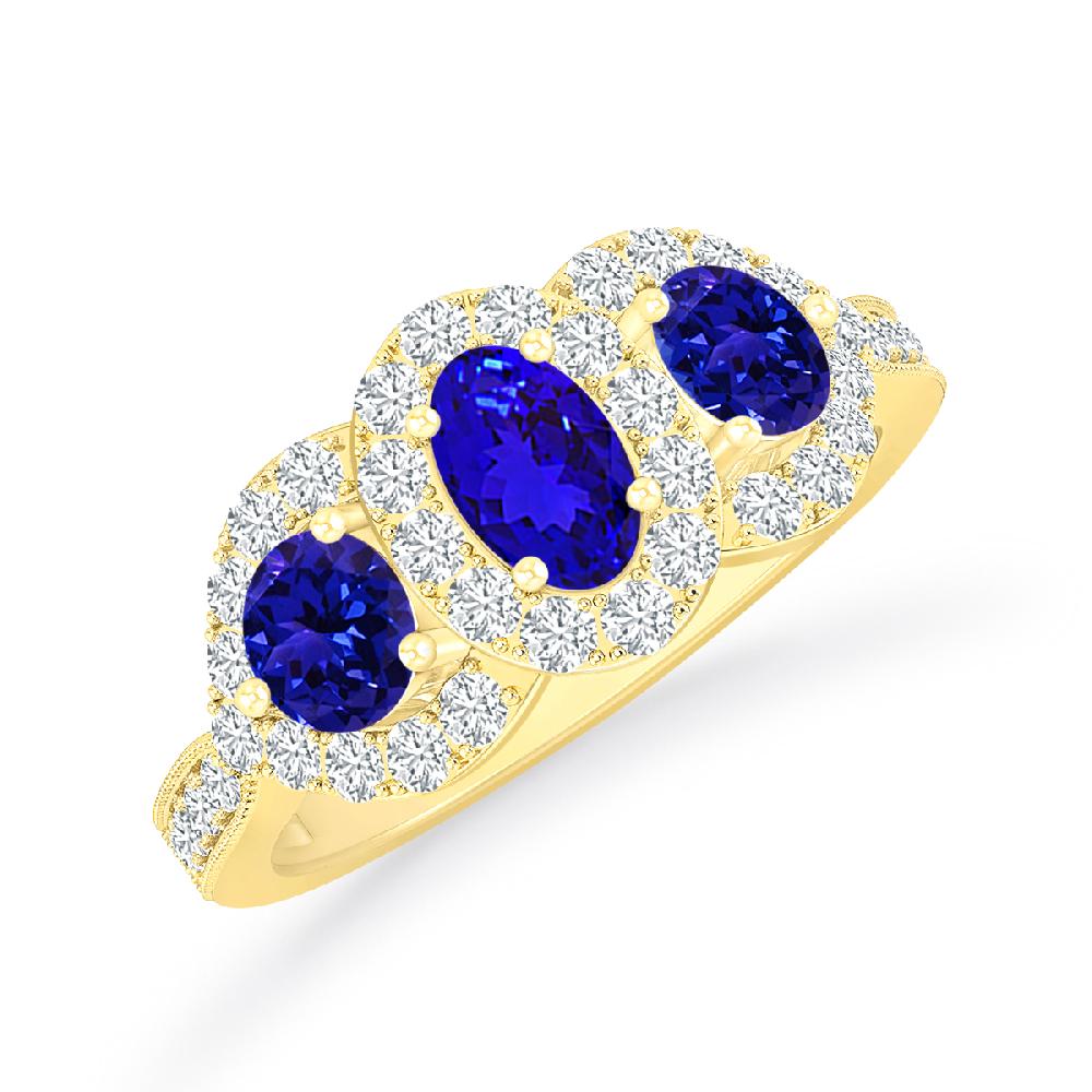 Yellow Gold - Tanzanite