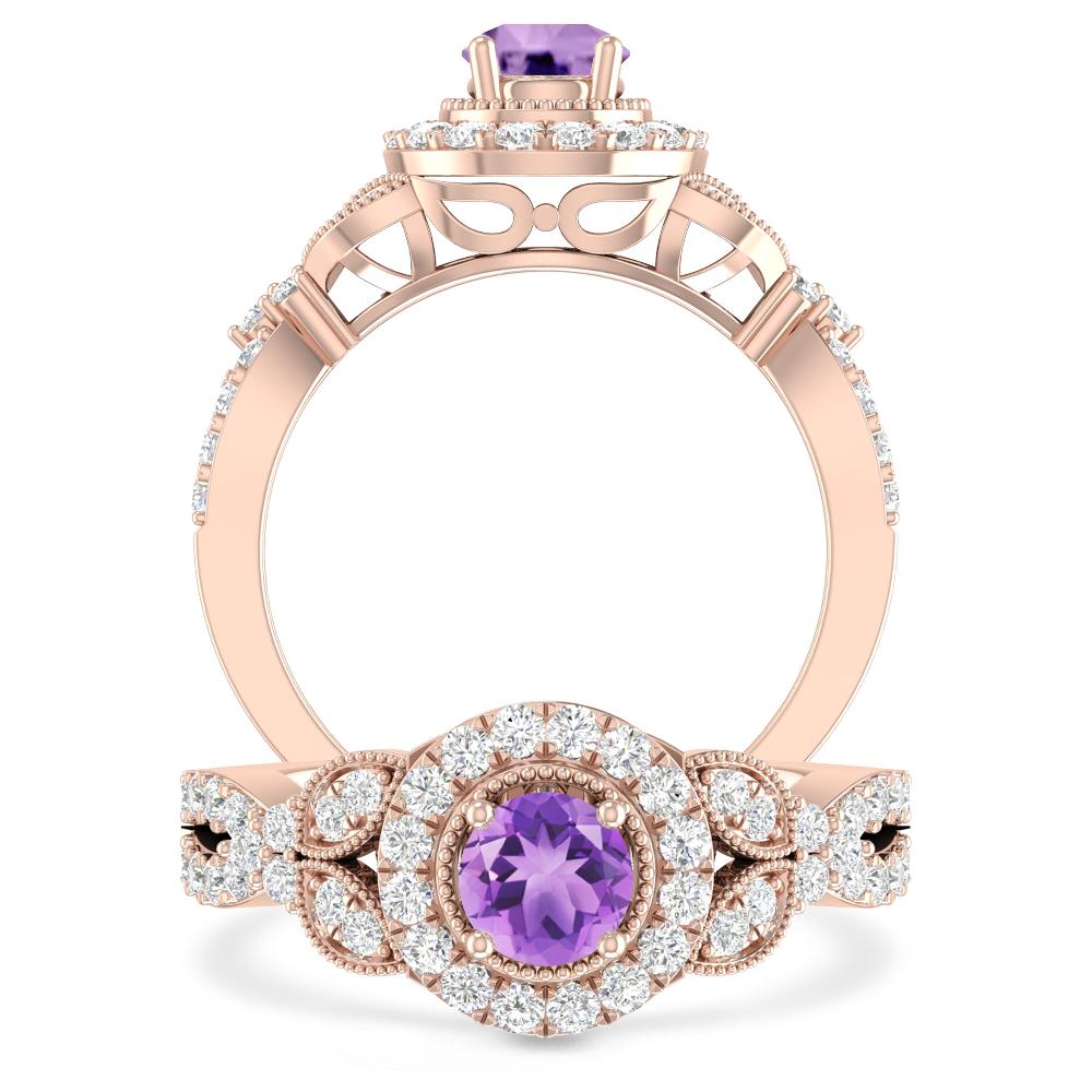 Rose Gold - Amethyst