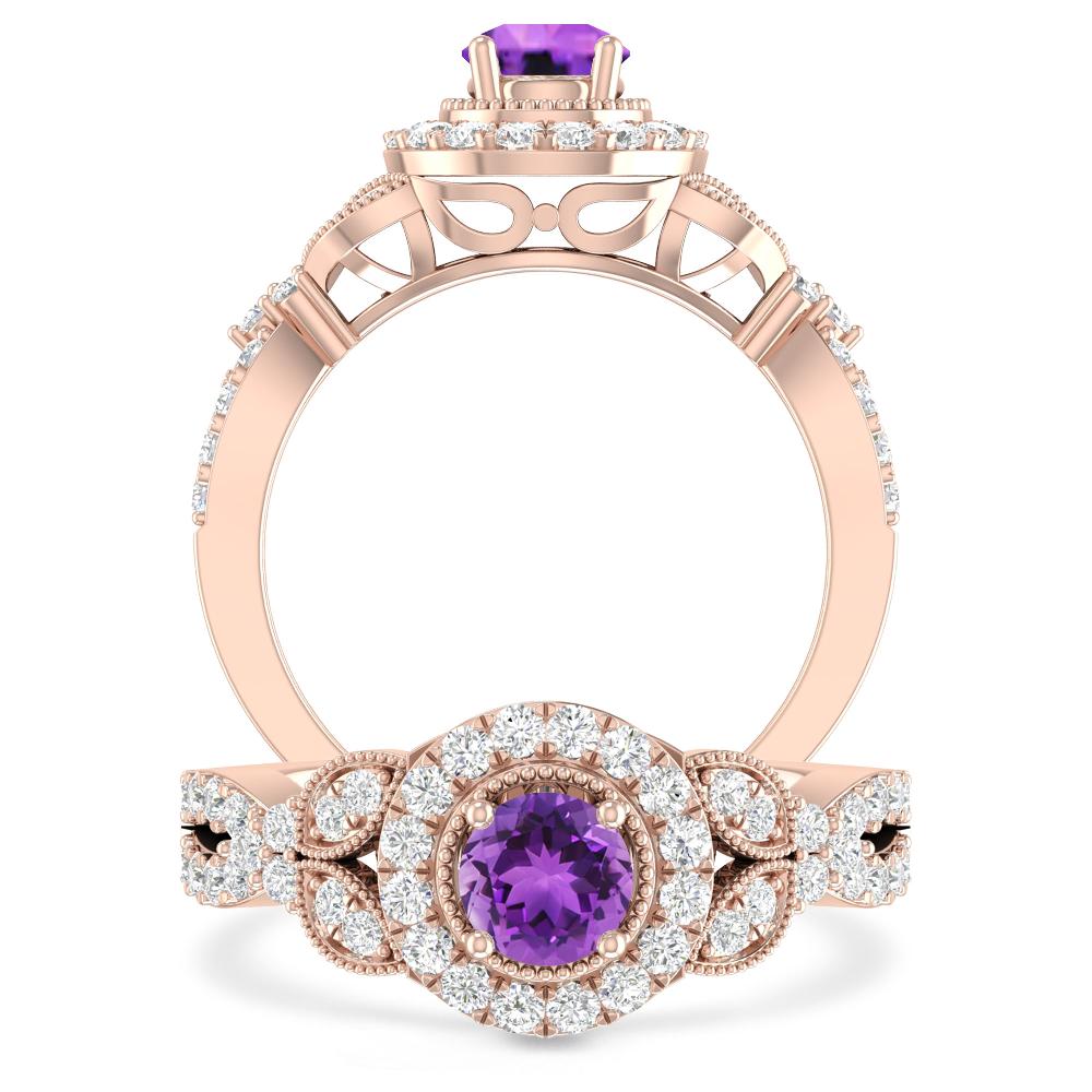 Rose Gold - Amethyst