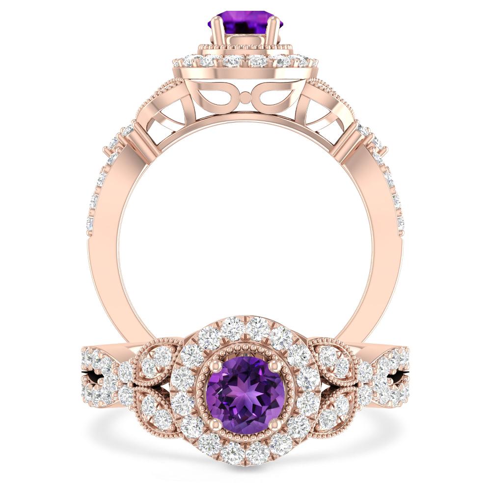 Rose Gold - Amethyst