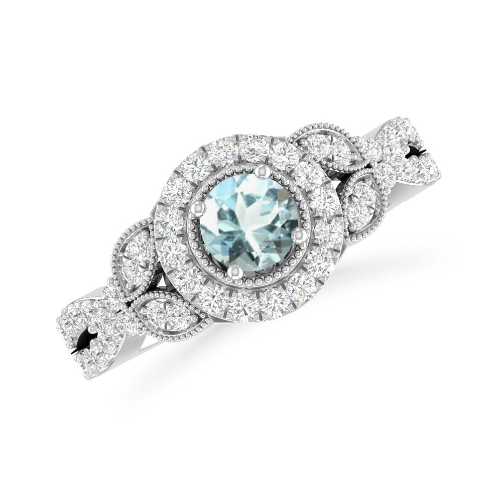 White Gold - Aquamarine