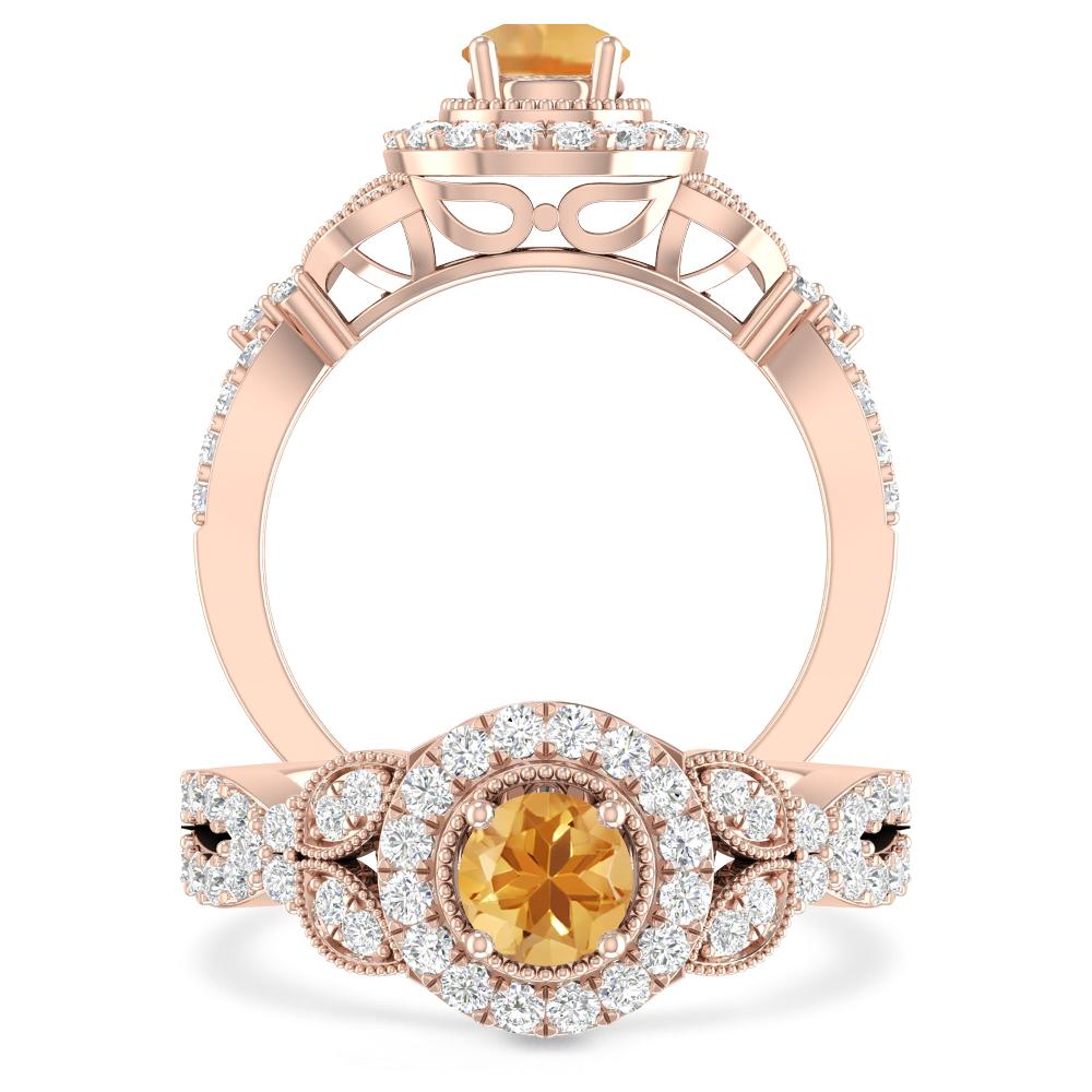 Rose Gold - Citrine