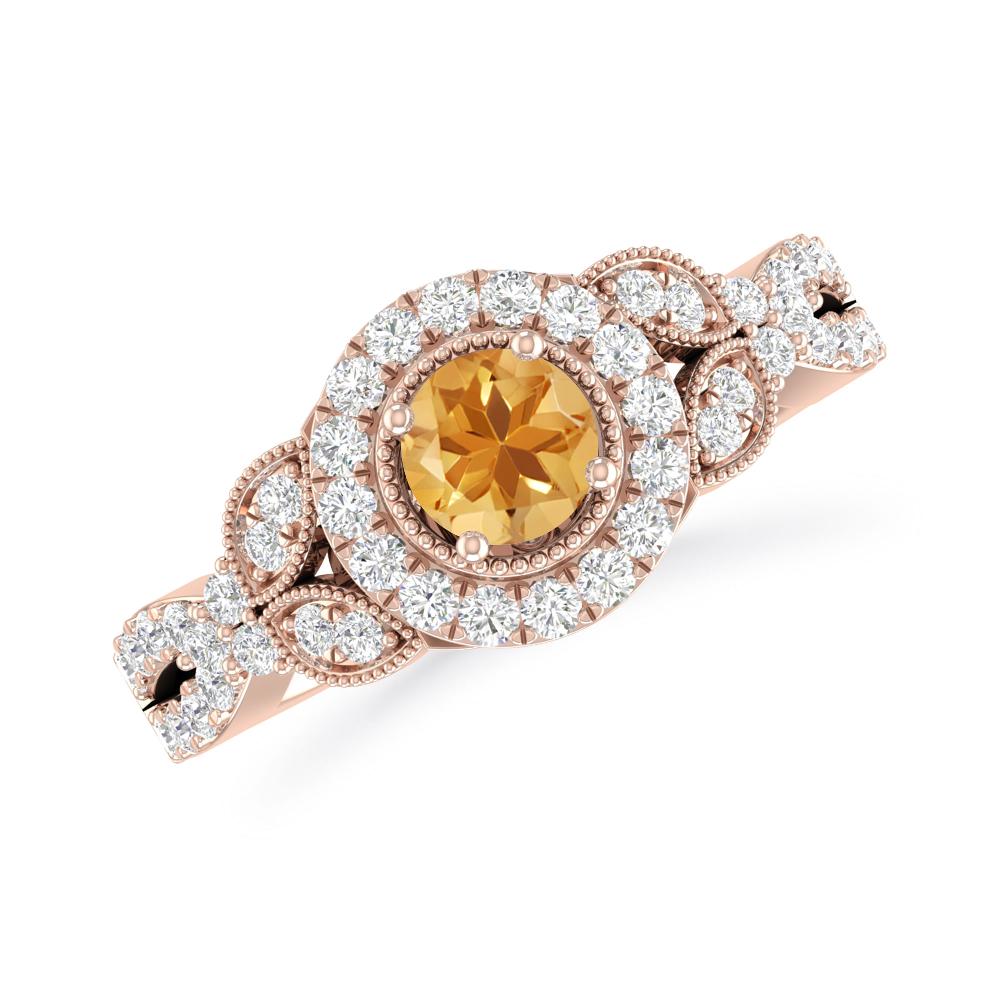 Rose Gold - Citrine