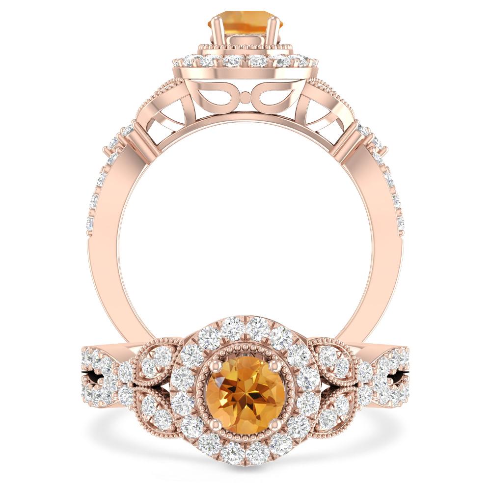 Rose Gold - Citrine