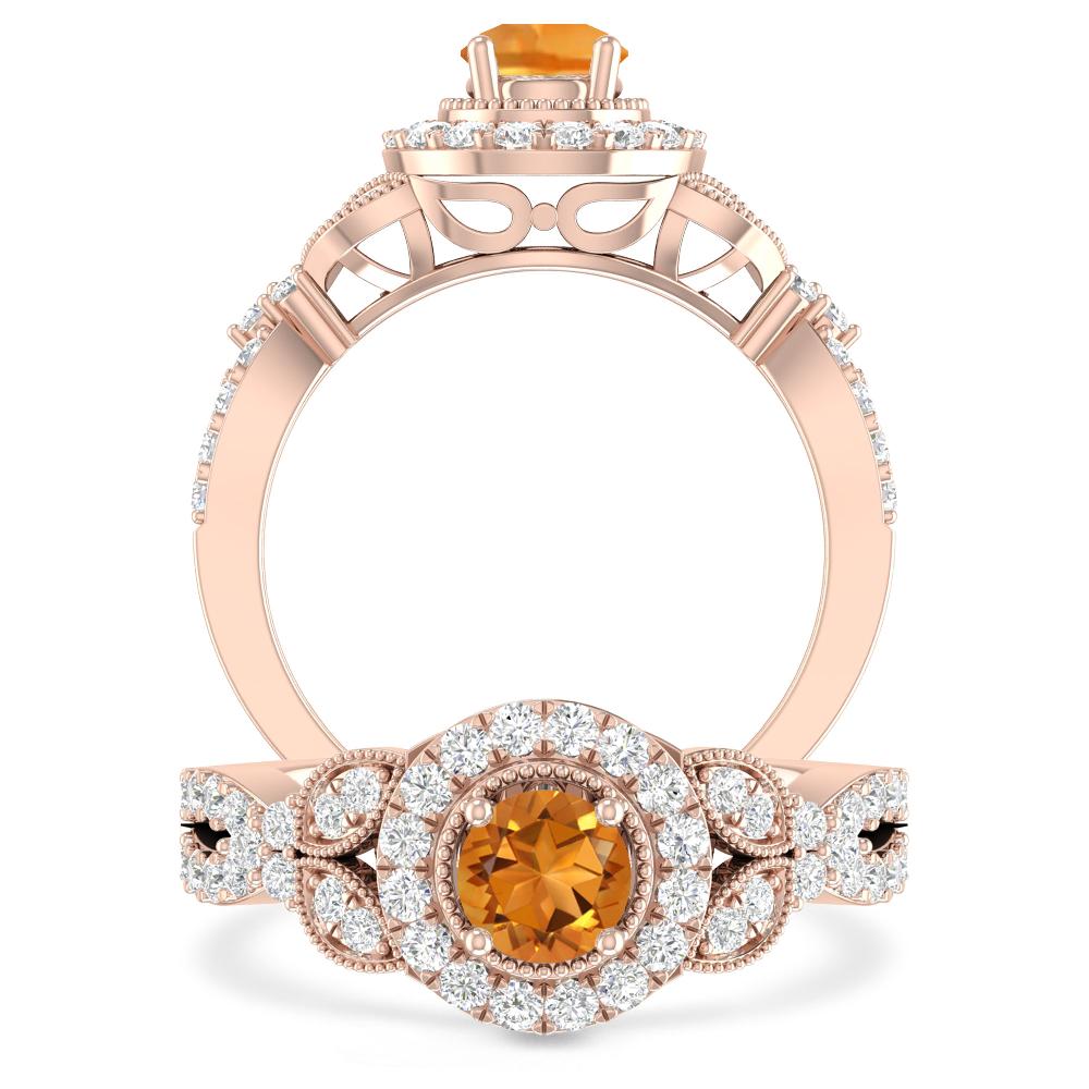 Rose Gold - Citrine