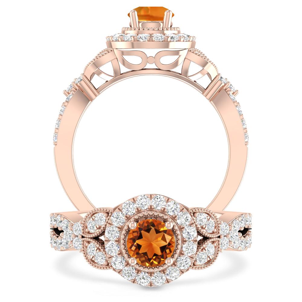 Rose Gold - Citrine