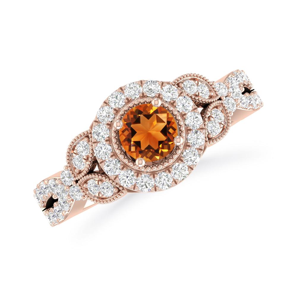 Rose Gold - Citrine