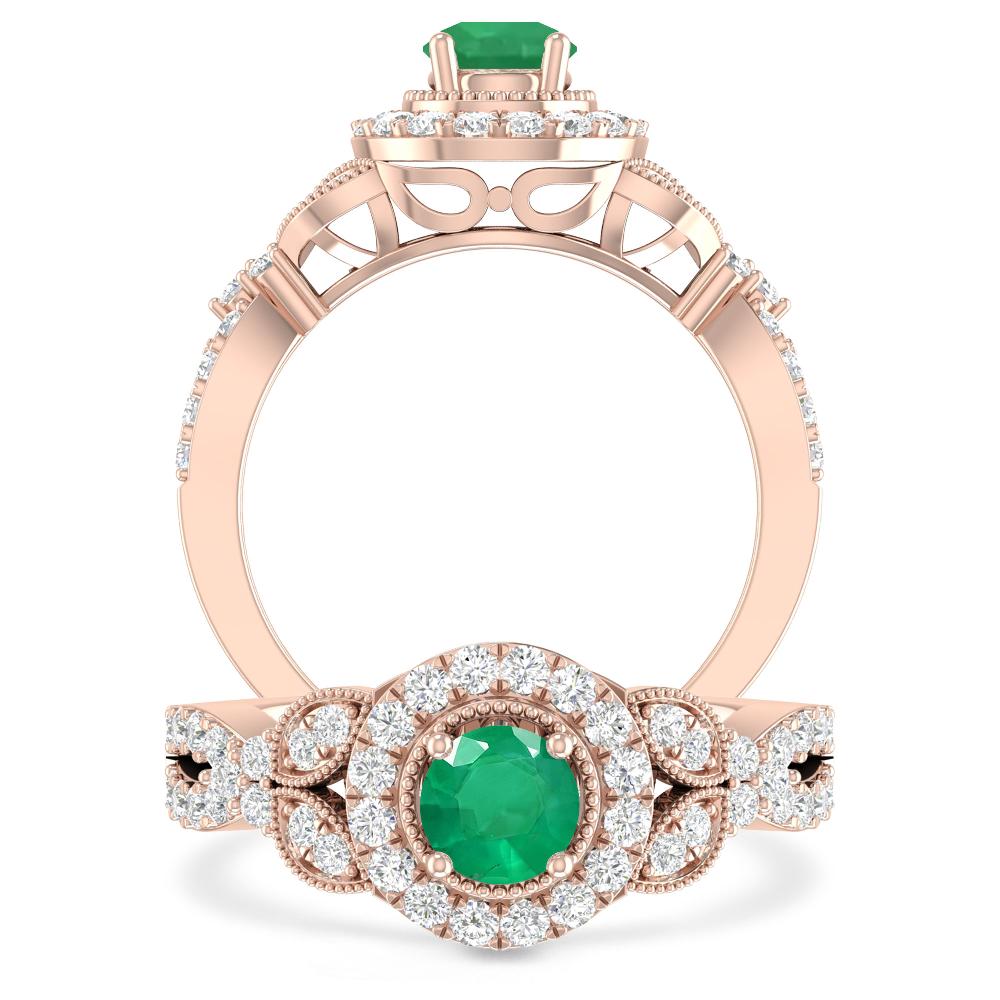 Rose Gold - Emerald