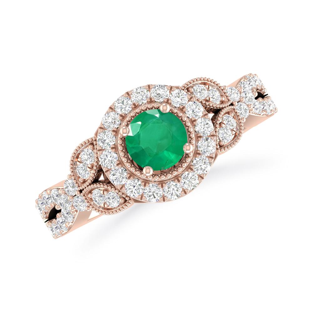 Rose Gold - Emerald