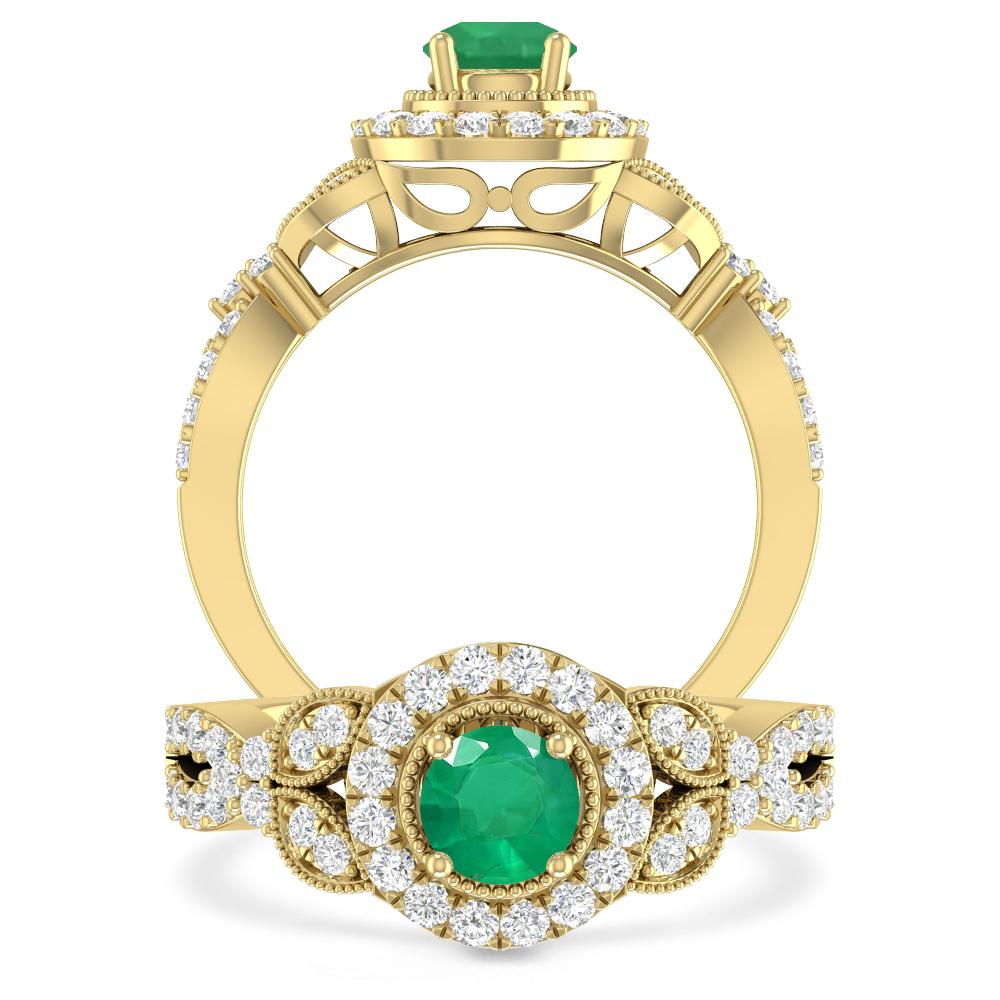 Yellow Gold - Emerald