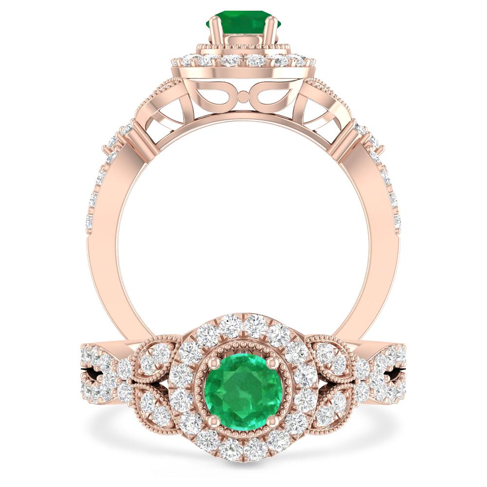 Rose Gold - Emerald