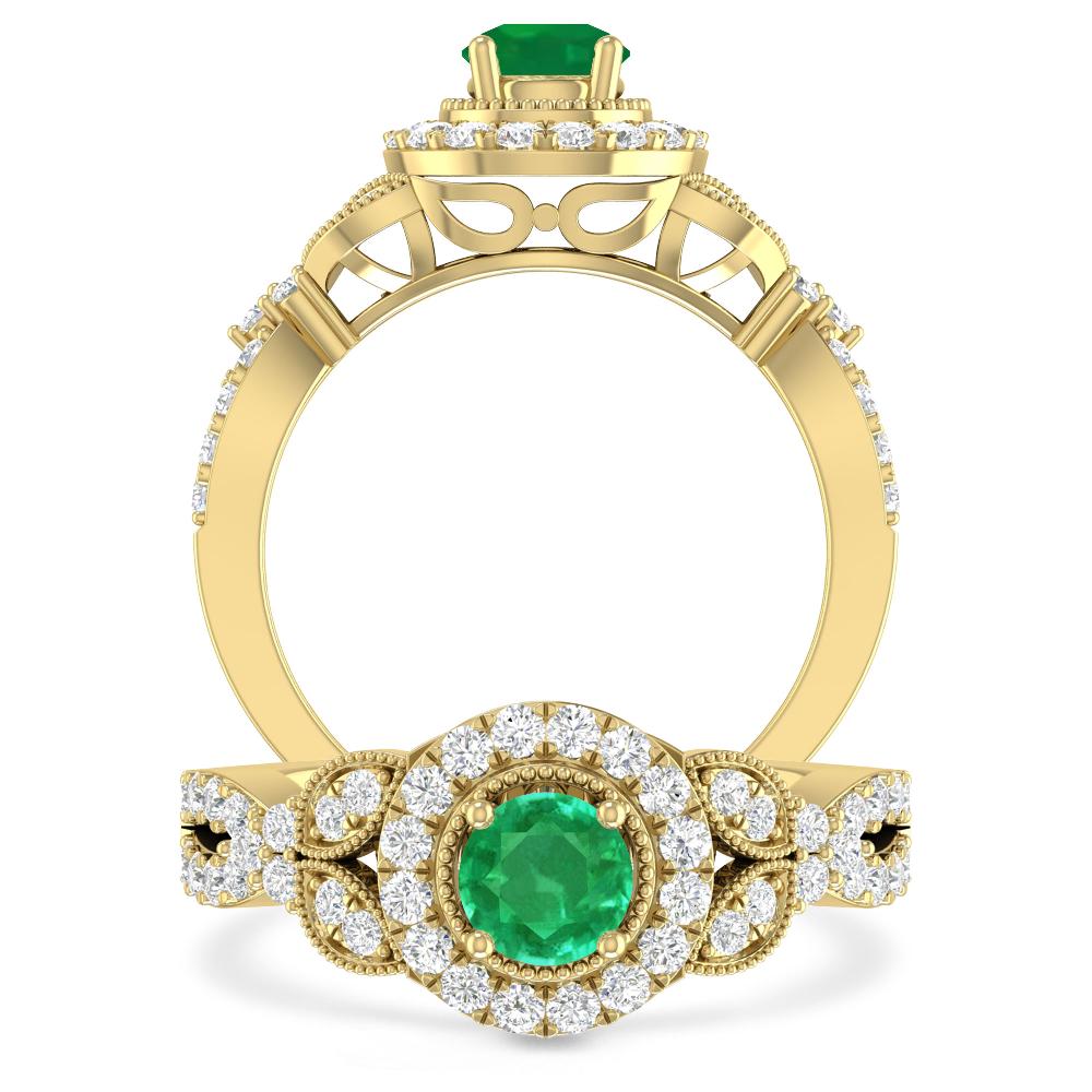 Yellow Gold - Emerald