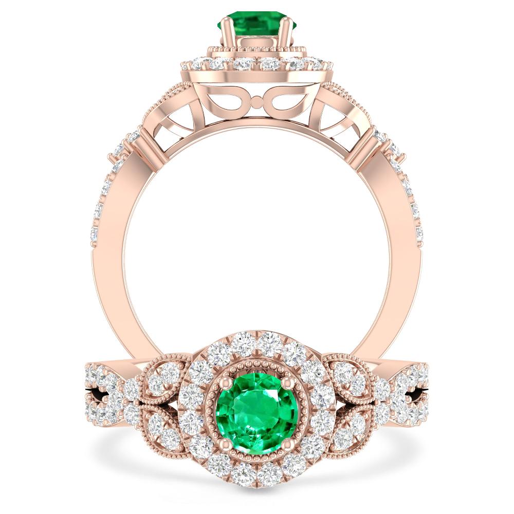 Rose Gold - Emerald