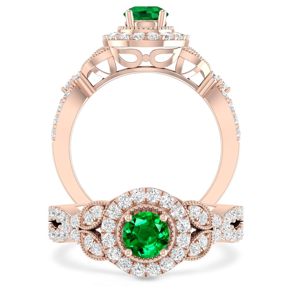 Rose Gold - Emerald