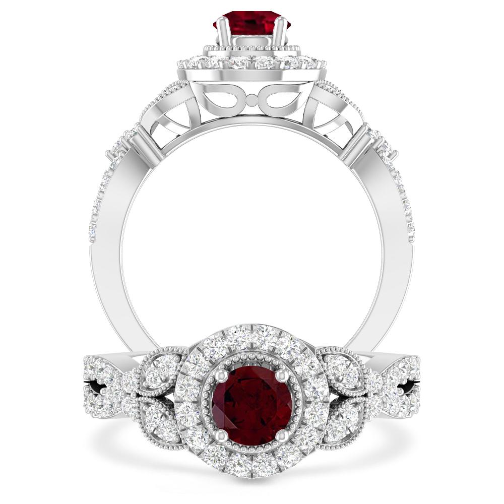 White Gold - Garnet